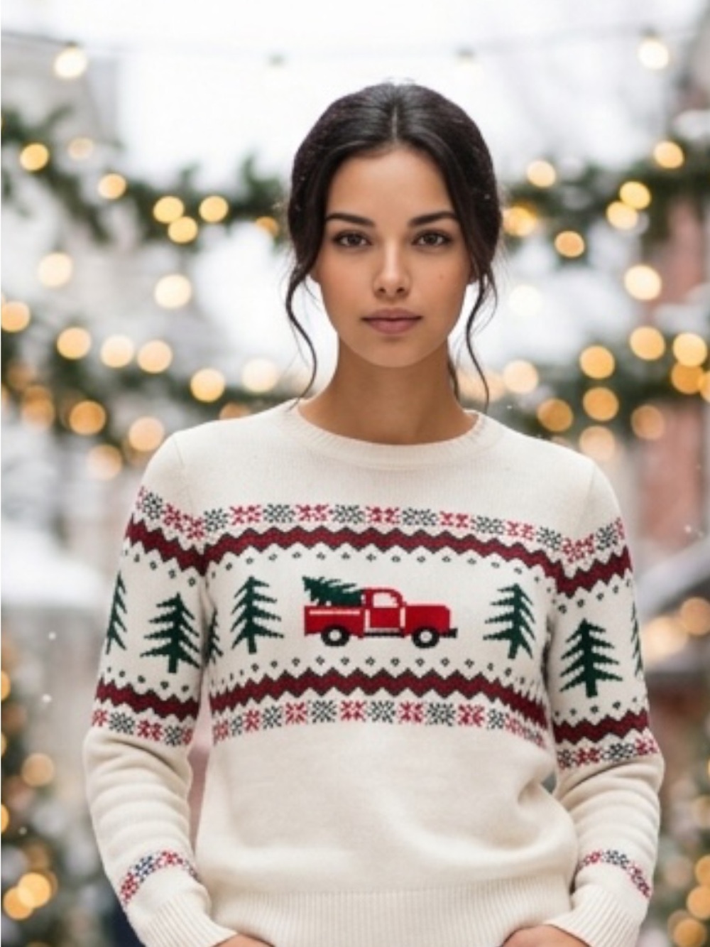 Vince Camuto NWT XXL Women’s Holiday Red Truck Christmas Sweater - MSRP $79